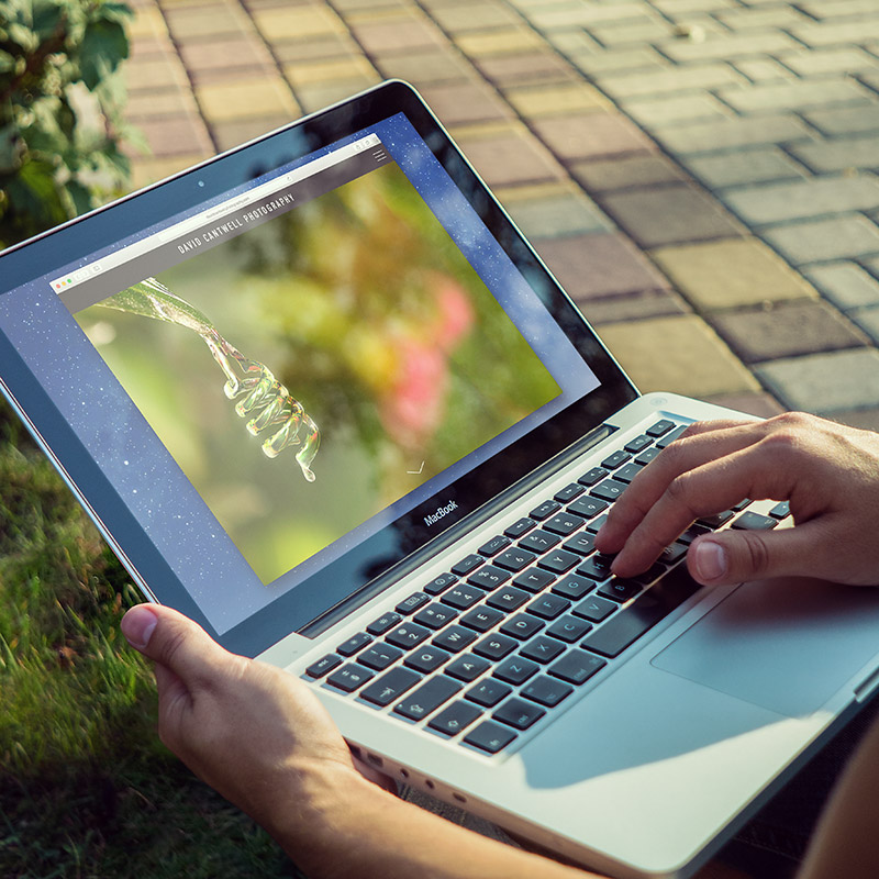 David Cantwell Website Laptop