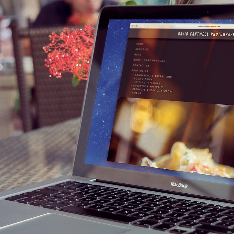 David Cantwell Website Laptop