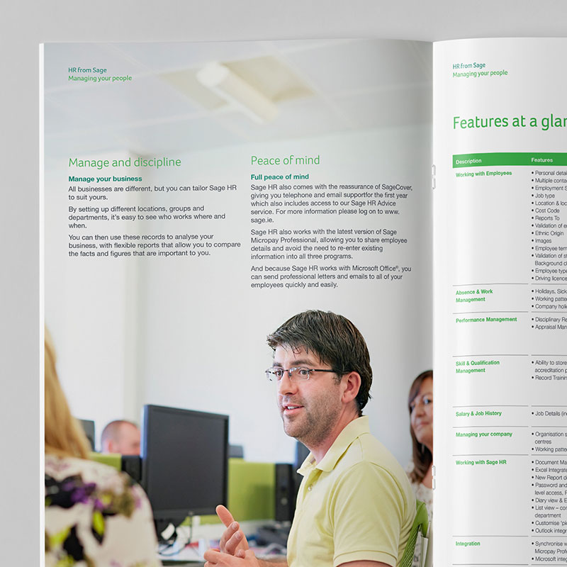 Sage HR Brochure Spread