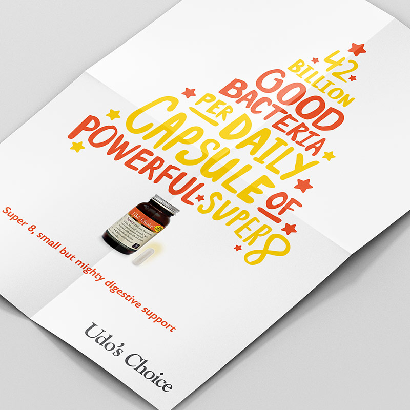 Udo's Choice - Super 8 Capsules Christmas Poster UK